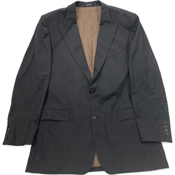 Hugo Boss Ryan Vegas Men's 46L Dark Brown Wool Blazer Sport Coat Jacket 46 Long - Picture 11 of 11